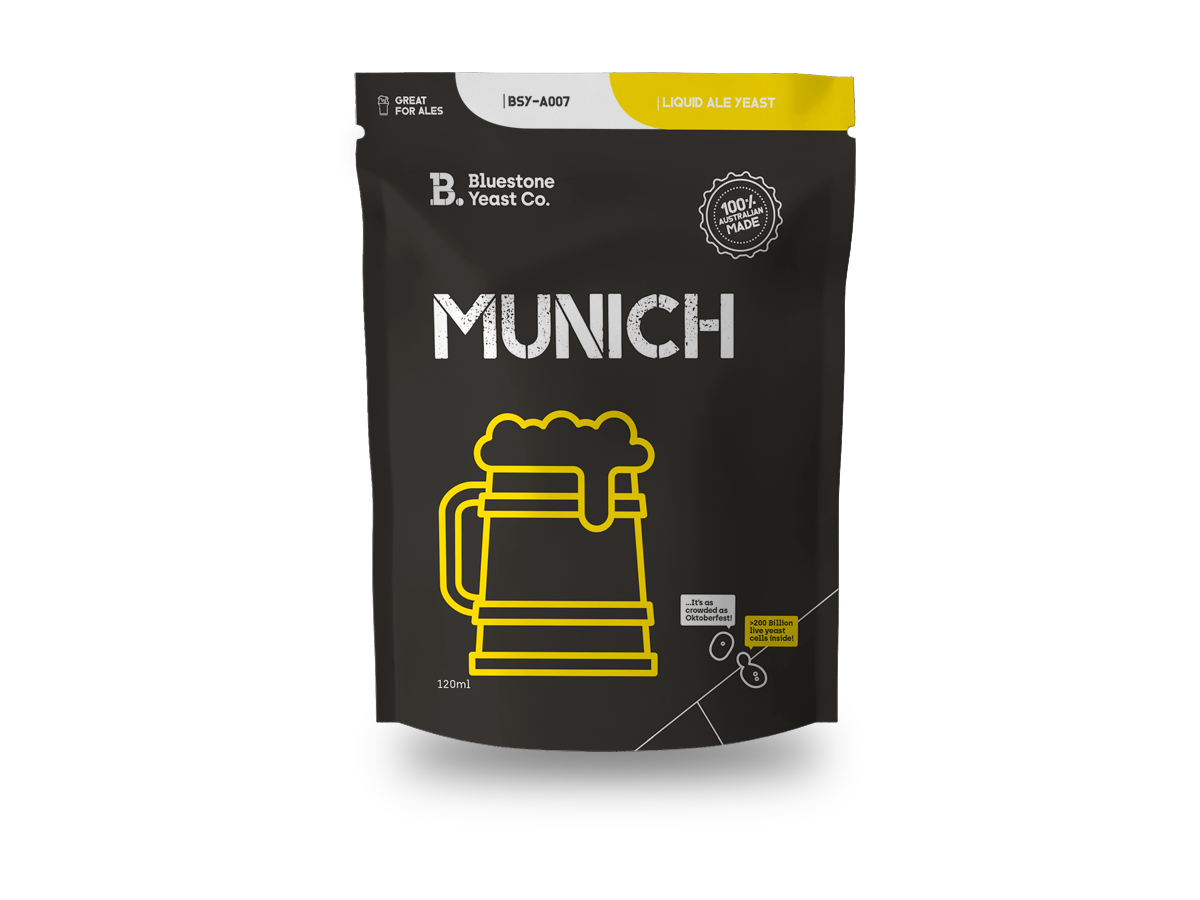 Packet of Bluestone's Munich Strain yeast